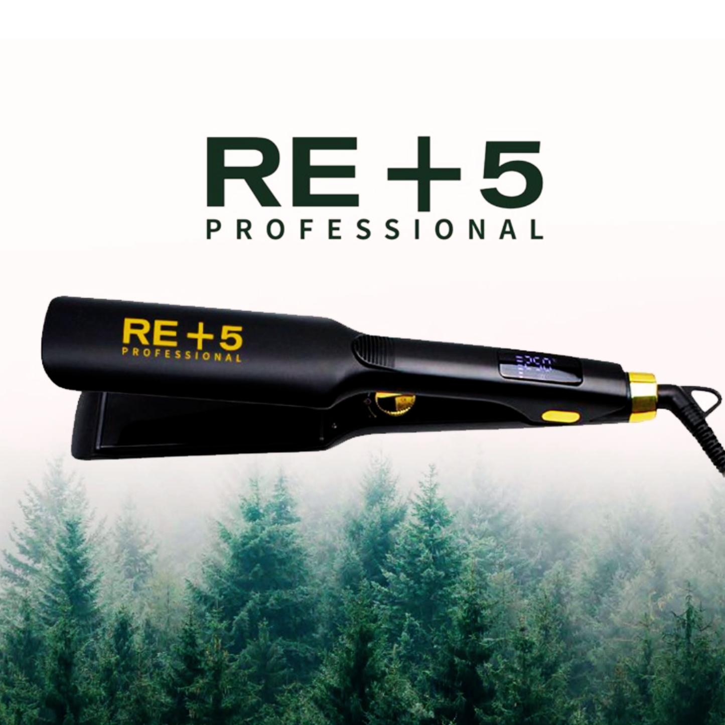 RE+5 Nano Keratin 250 °C Wide Plate Hair Straightener - 70% Larger Plates