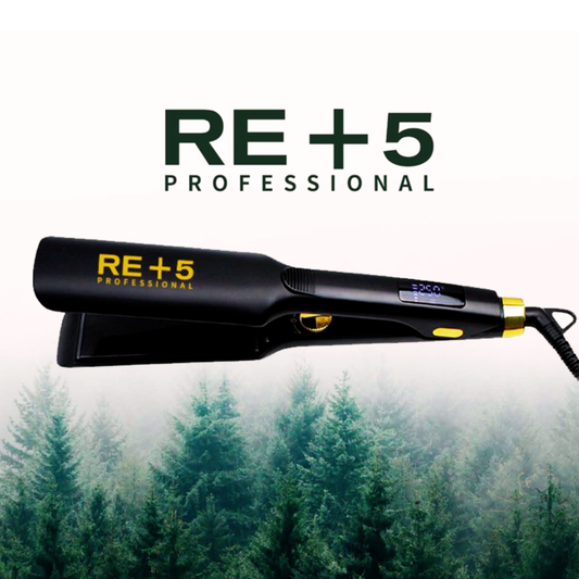 RE+5 Nano Keratin 250 °C Wide Plate Hair Straightener - 70% Larger Plates