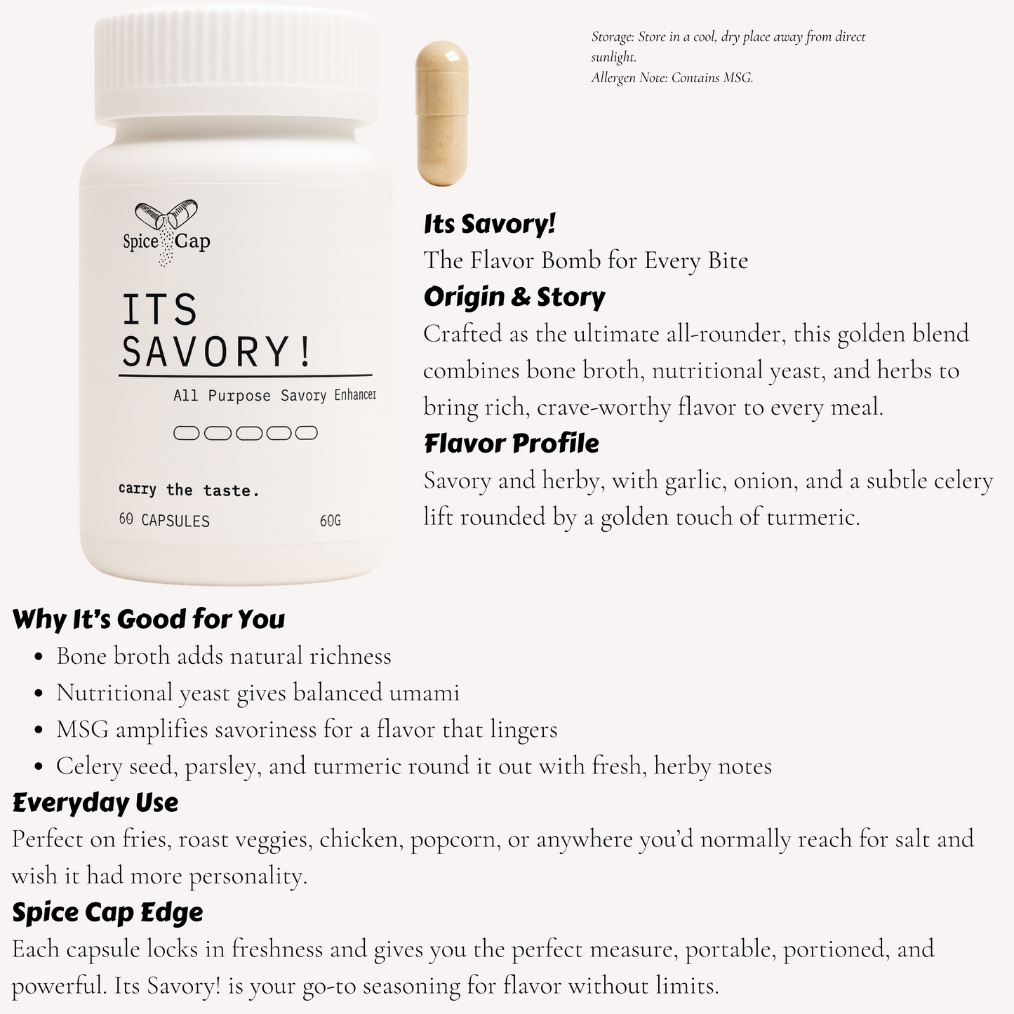Its Savory! - 60 Capsules