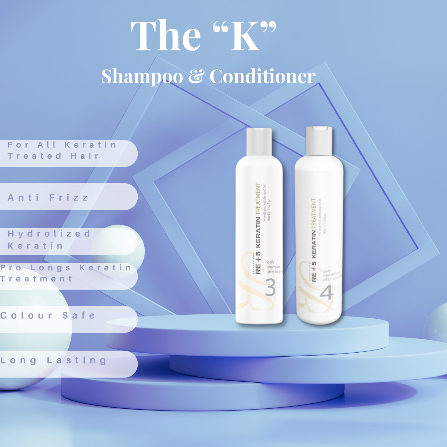 The “K” Daily Shampoo & Conditioner 280ml